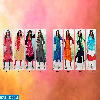 S more Twister Wholesale ready made linen Satin kurtis